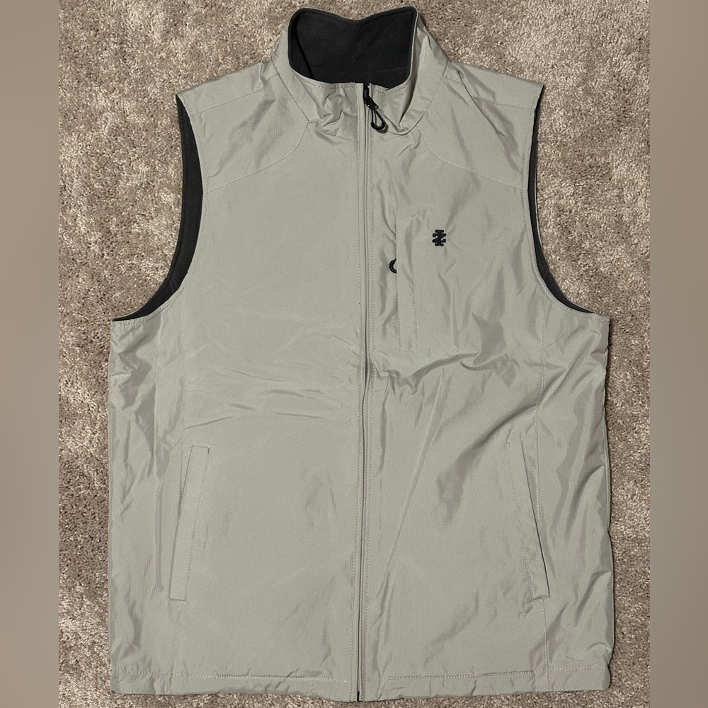 Men's Tan & Gray Reversible Vest